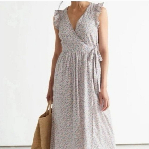 & Other Stories Dresses & Skirts - NWOT Paris Atelier & Other Stories Baby Doll Wrap Floral  Maxi Dress  Size 4